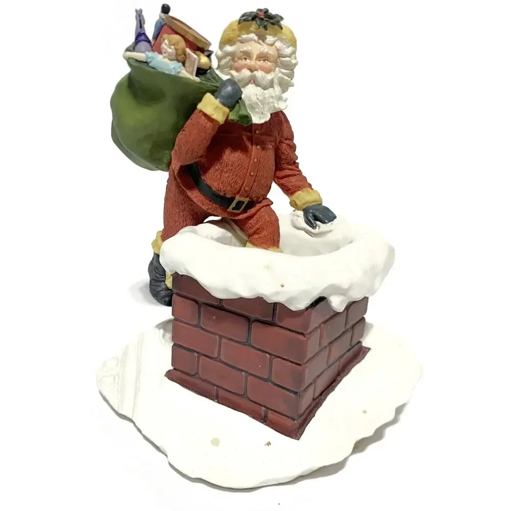 Hallmark Gold Crown Special Delivery Santa Figurine Night Before Christmas 1987